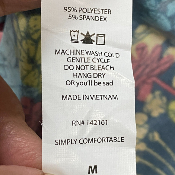 LuLaRoe Fit N Flare Skirt Medium Grafitti Floral Print Multicolor Knee Length - Picture 8 of 8